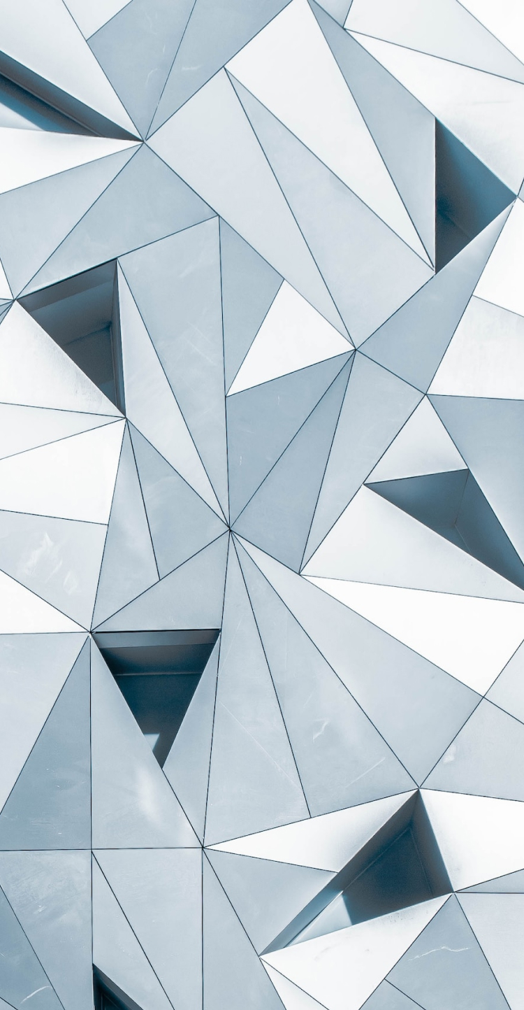 白い幾何学模様